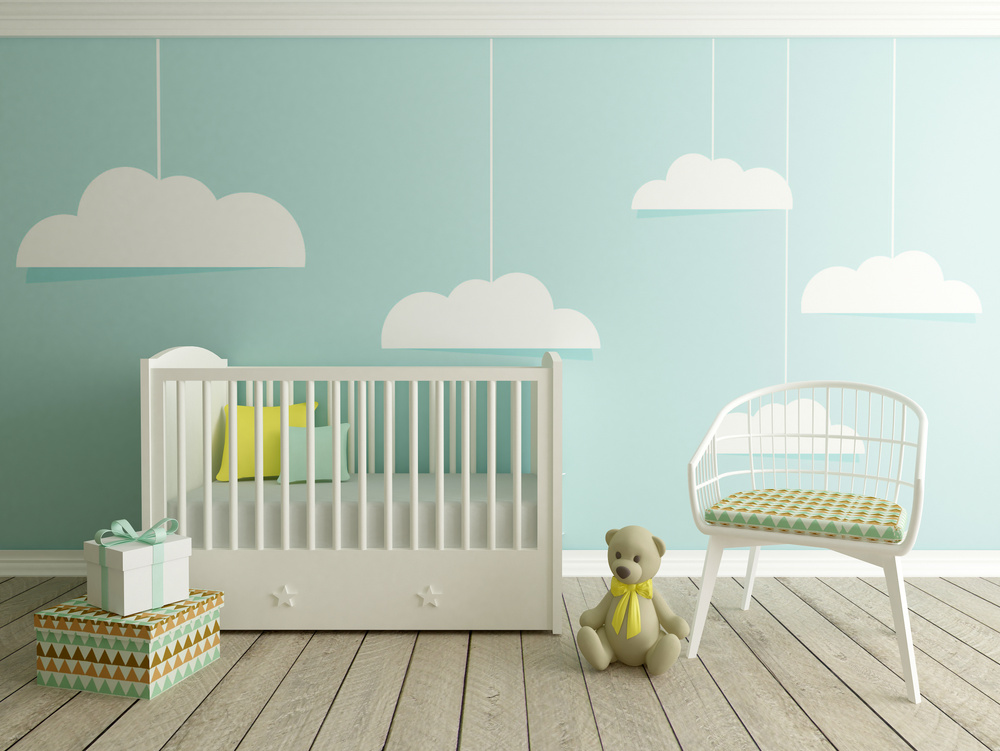 baby room, nursery interior